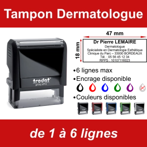 Tampon Dermatologue 6 lignes