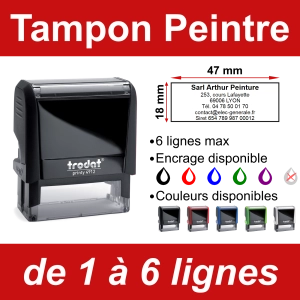Tampon peintre 6 lignes