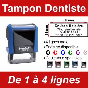 Tampon Dentiste 4 lignes