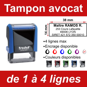 Tampon Avocat 4 lignes