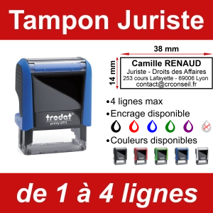 Tampon Juriste 4 lignes