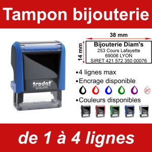 Tampon bijouterie 4 lignes