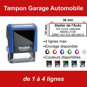 Tampon Garage Automobile 4 lignes