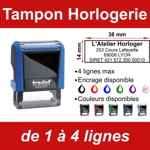 Tampon Horlogerie 4 lignes