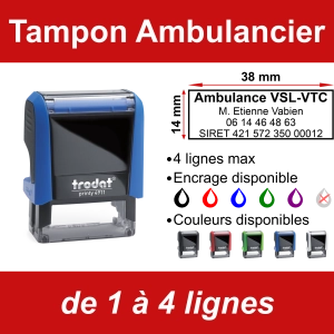 Tampon Ambulancier 4 lignes