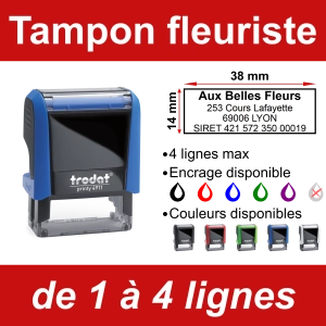Tampon fleuriste 4 lignes