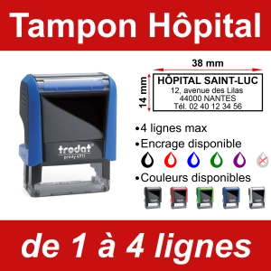 Tampon Hôpital 4 lignes