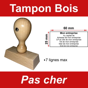 Tampon bois pas cher