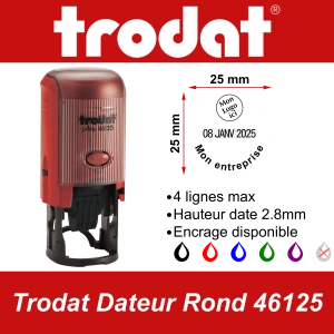 Trodat Dateur Rond 46125