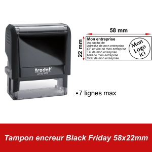 Tampon encreur Black Friday 58x22mm
