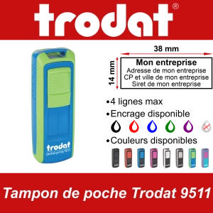Tampon de poche Trodat 9511