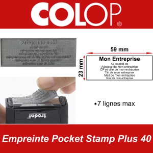 Empreinte Colop Pocket Stamp Plus 40