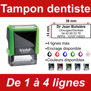Tampon dentiste 4 lignes