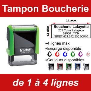 Tampon Boucherie 4 lignes