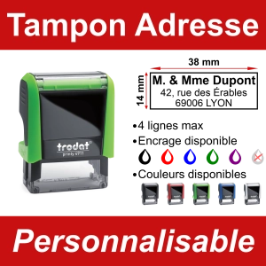 Tampon adresse personnalisé