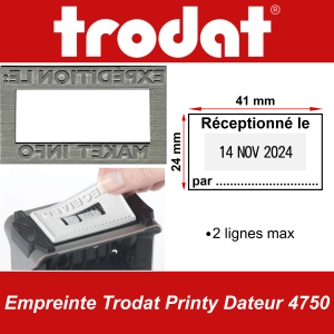 Empreinte Trodat Printy Dateur 4750
