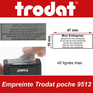Empreinte Trodat poche 9512