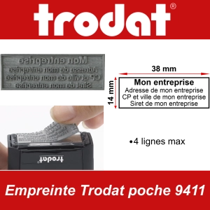 Empreinte Trodat poche 9411