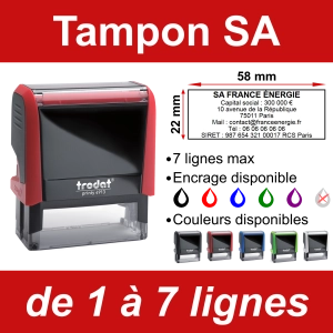 Tampon SA 7 Lignes