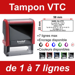 Tampon VTC 7 lignes