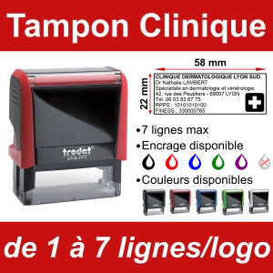 Tampon Clinique 7 lignes/logo