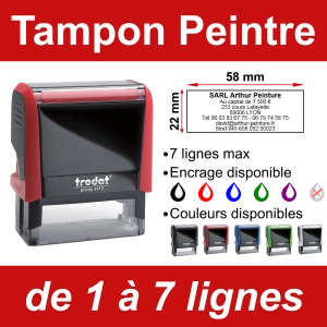 Tampon peintre 7 lignes