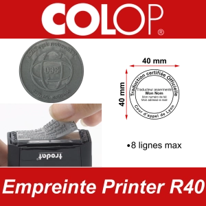 Empreinte Colop Printer R40