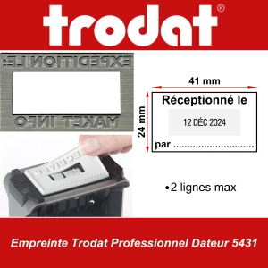 Empreinte Trodat Professionnel Dateur 5431