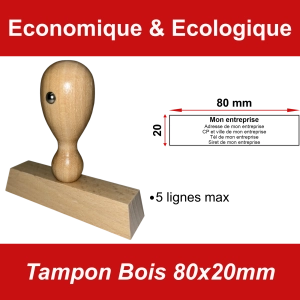 Tampon Bois 80x20mm