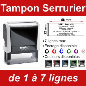 Tampon Serrurier 7 lignes