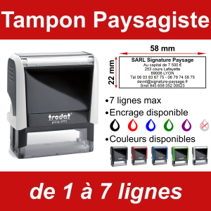 Tampon Paysagiste 7 lignes
