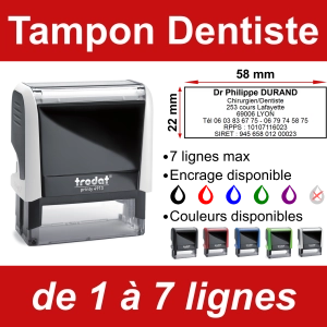 Tampon Dentiste 7 lignes