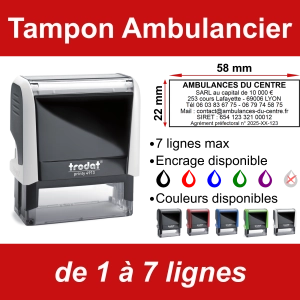 Tampon Ambulancier 7 lignes