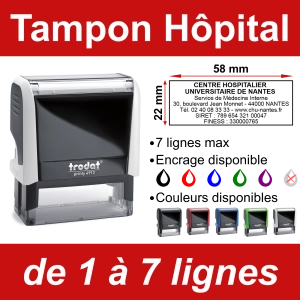 Tampon Hôpital de 1 à 7 lignes