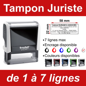 Tampon Juriste 7 lignes