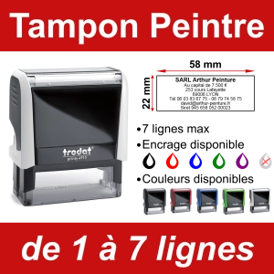 Tampon Peintre 7 lignes