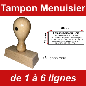 Tampon éco Menuisier 6 lignes