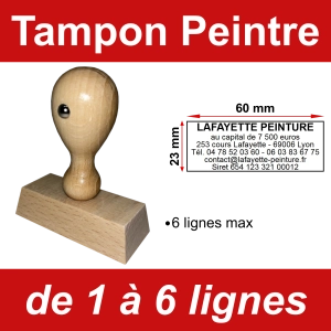 Tampon éco Peintre 6 lignes