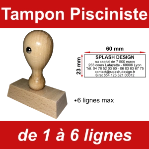 Tampon éco Pisciniste 6 lignes