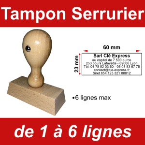 Tampon éco Serrurier 6 lignes