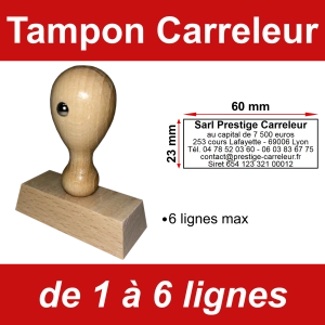 Tampon éco Carreleur 6 lignes