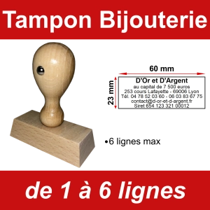Tampon éco Bijouterie 6 lignes