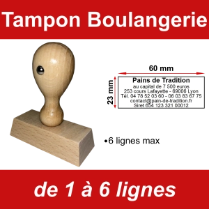 Tampon éco Boulangerie 6 lignes