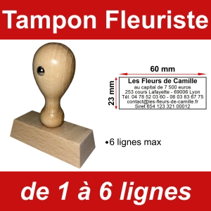 Tampon éco Fleuriste 6 lignes