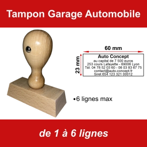 Tampon éco Garage Automobile 6 lignes