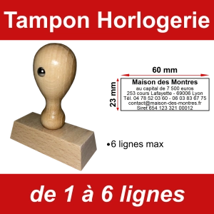 Tampon éco Horlogerie 6 lignes