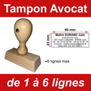 Tampon éco Avocat 6 lignes