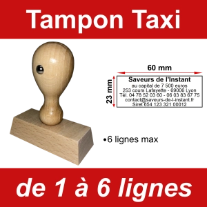 Tampon éco Taxi 6 lignes