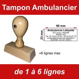 Tampon éco Ambulancier 6 lignes