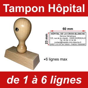 Tampon éco Hôpital 6 lignes